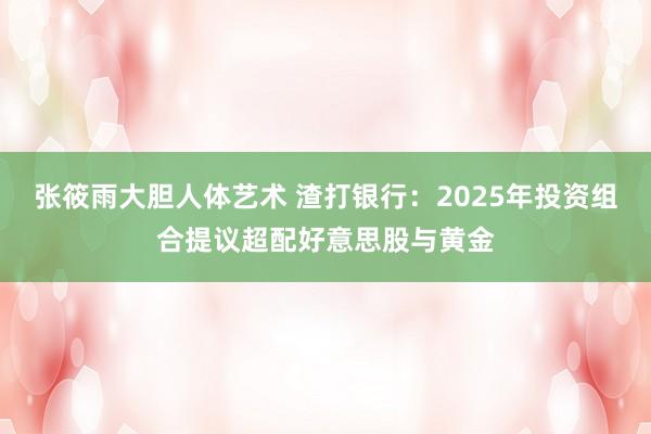 张筱雨大胆人体艺术 渣打银行：2025年投资组合提议超配好意思股与黄金