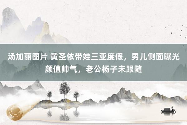 汤加丽图片 黄圣依带娃三亚度假，男儿侧面曝光颜值帅气，老公杨子未跟随