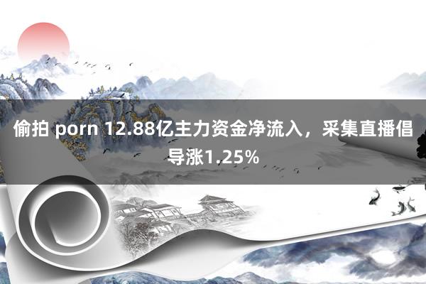 偷拍 porn 12.88亿主力资金净流入，采集直播倡导涨1.25%